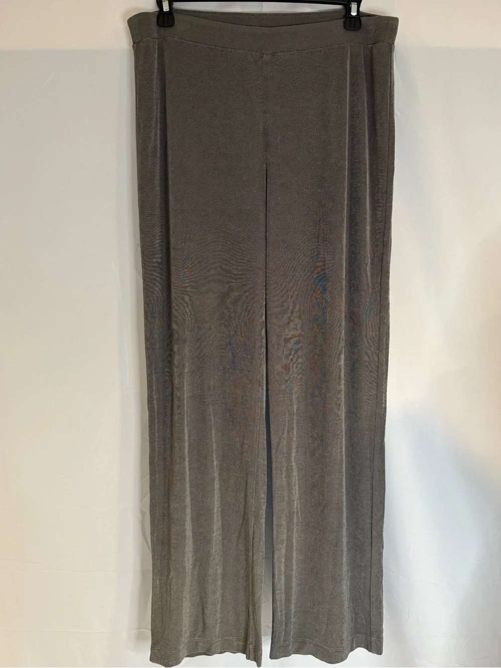 Chico’s Travelers Gray Wide Leg Pull On Pants Size 1 - Picture 2 of 4